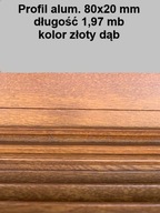 profil 80X20 drevu podobný kamenec zlatý dub, 1,97 m