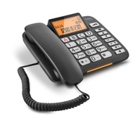 Čierny telefón DL580