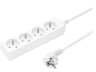 Predlžovací kábel 4xGS š 10m /OMY 3x1,5/ biely PS-470 Predlžovací kábel 4xGS š 10m /OMY 3x1,5/ biely PS-470