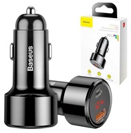 BASEUS RÝCHLA NABÍJAČKA DO AUTO USB/USB-C 45 W PD QC VÝKONNÁ PRE LEHŠIE BASEUS RÝCHLA NABÍJAČKA DO AUTO USB/USB-C 45 W PD QC VÝKONNÁ PRE LEHŠIE