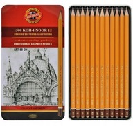 Grafitové ceruzky SADA 12 ks 8B-2H KOH-I-NOOR