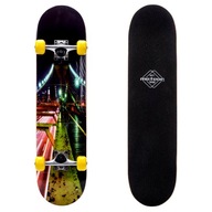 Klasický drevený skateboard METEOR BLACK MOST