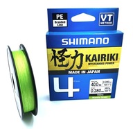 SHIMANO KAIRIKI 4 0,280MM 150M ZELENÁ SHIMANO KAIRIKI 4 0,280MM 150M ZELENÁ