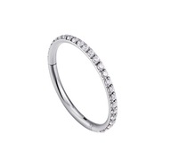 Titánový ozdobný prsteň CLICKER helix tragus 1,2/8 Titánový ozdobný prsteň CLICKER helix tragus 1,2/8