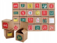 Kraft adventný kalendár! DIY ekologické boxy