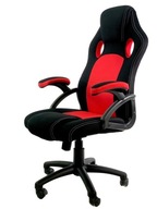 Čierno-červená kancelárska herná stolička CARRERA