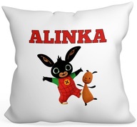 VANKÚŠ KRÁLIEK BING 40x40 DARČEK PRE DIEŤA + MENO VANKÚŠ KRÁLIEK BING 40x40 DARČEK PRE DIEŤA + MENO