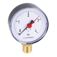 RADIÁLNY MANOMETER DNO 1/2 80mm 0-4 BAR AFRISO RADIÁLNY MANOMETER DNO 1/2 80mm 0-4 BAR AFRISO