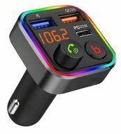 BLUETOOTH FM VYSIELAČ NABÍJAČKA MP3 3xUSB QC 3.0