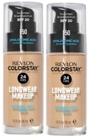 2 x REVLON CS FOUNDATION NORMAL/DRY PUMP 150 Buff Normal