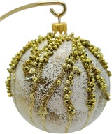 Sklenené guličky 6 ks ozdoba na vianočný stromček ručne robená 8 cm