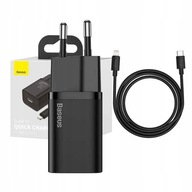 SIEŤOVÁ NABÍJAČKA BASEUS KOSTKA USB-C 20W ZDROJ S KÁBLOM LIGHTNING 1M SIEŤOVÁ NABÍJAČKA BASEUS KOSTKA USB-C 20W ZDROJ S KÁBLOM LIGHTNING 1M