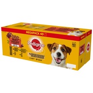 PEDIGREE mokré krmivo pre psov mix príchutí v želé, vrecúška 40x100 g