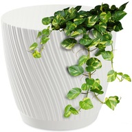 KADAX KVETINÁČ SO STOJANOM 23cm BIELY PLAST