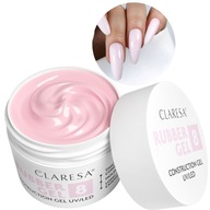 Claresa Rubber Gel 8 hustý gél na stavbu nechtov 45g Claresa Rubber Gel 8 hustý gél na stavbu nechtov 45g
