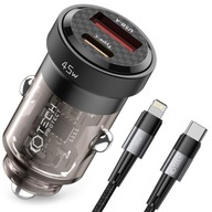MALÁ NABÍJAČKA DO AUTO BLESKOVÝ KÁBEL PRE IPHONE 12 13 14 - RÝCHLE 45W MALÁ NABÍJAČKA DO AUTO BLESKOVÝ KÁBEL PRE IPHONE 12 13 14 - RÝCHLE 45W