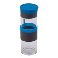 TOPFORM SKLENENÁ FĽAŠA 440ML BPA FREE S RUKOVOU NA ZÁPESTÍ MODRÁ TOPFORM SKLENENÁ FĽAŠA 440ML BPA FREE S RUKOVOU NA ZÁPESTÍ MODRÁ