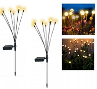 SOLÁRNA ZÁHRADNÁ LAMPA, 6LED, 70cm, sada 2 ks SOLÁRNA ZÁHRADNÁ LAMPA, 6LED, 70cm, sada 2 ks