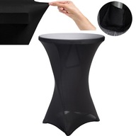 POTAH ELASTICKÝ ČIERNY OBUS NA STOL KOKTAILOVÝ STÔL Fi80 h:110cm POTAH ELASTICKÝ ČIERNY OBUS NA STOL KOKTAILOVÝ STÔL Fi80 h:110cm