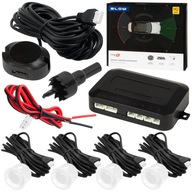 4X CÚVACIE PARKOVACIE SENZORY SADA BUZZER PREDNÉ ZADNÉ BIELY 4X CÚVACIE PARKOVACIE SENZORY SADA BUZZER PREDNÉ ZADNÉ BIELY