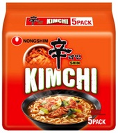 Kimchi Ramyun rezancová polievka, pikantná 5x120g Nongshim Kimchi Ramyun rezancová polievka, pikantná 5x120g Nongshim