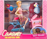 Bábika reštauračný bicykel so zmrzlinou