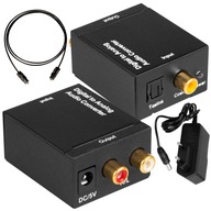 Optický prevodník TOSLINK RCA CINCH + NAPÁJANIE Optický prevodník TOSLINK RCA CINCH + NAPÁJANIE