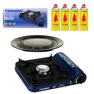 Turistický varič 2,9kW kartuša + 4x PLYN + GRIL Turistický varič 2,9kW kartuša + 4x PLYN + GRIL