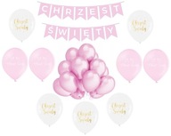 Banner s balónikmi na krst svätého krstu Banner s balónikmi na krst svätého krstu