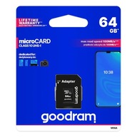 PAMÄŤOVÁ KARTA GOODRAM 64 GB MICRO SD HC CLASS 10 PAMÄŤOVÁ KARTA GOODRAM 64 GB MICRO SD HC CLASS 10