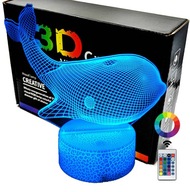 Nočná lampa Whale 3D LED LAMPA Nočná lampa Whale 3D LED LAMPA