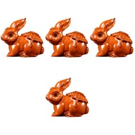Figúrky čínskeho zverokruhu Tiny Bunny Decor 4 kusy