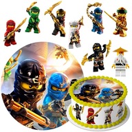 SADA TORTOVÝCH TORT LEGO NINJAGO + POSTAVIČKY 8 ks SADA TORTOVÝCH TORT LEGO NINJAGO + POSTAVIČKY 8 ks