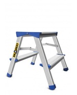 Hliníkový 2-stupňový rebrík pre domácnosť 150 kg