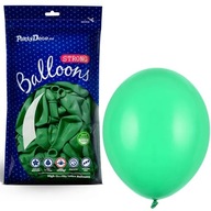 Silné balóny 30 cm pastelovo zelené Zelené x50 Silné balóny 30 cm pastelovo zelené Zelené x50
