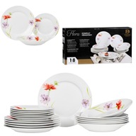 VEČERA PRE 6 OSÔB FLORA GERBERA 18 ELEMENTOV. SET KVETOVÝCH VZOROV VEČERA PRE 6 OSÔB FLORA GERBERA 18 ELEMENTOV. SET KVETOVÝCH VZOROV