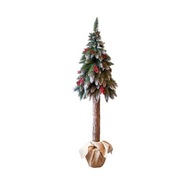 VYSOKÝ Umelý vianočný stromček na kmeni šišky 150cm