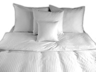 HOTELOVÉ obliečky, pruhované Damašek 160x200 + 50x60 bavlna. 100% zips HOTELOVÉ obliečky, pruhované Damašek 160x200 + 50x60 bavlna. 100% zips