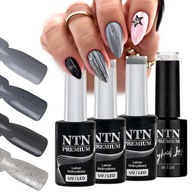 SADA HYBRIDNÝCH LEŠKOV 4x 5g STRIEBORNO GREY GLITTER SADA HYBRIDNÝCH LEŠKOV 4x 5g STRIEBORNO GREY GLITTER