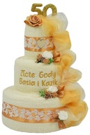 Torta z utierok DARČEK k svadobným narodeninám Gody Torta z utierok DARČEK k svadobným narodeninám Gody