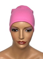 Jednoduchý ružový rebrovaný unisex jarný klobúk