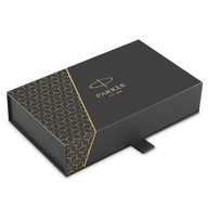 Sada darčeková krabička + kožené puzdro Parker Premium black