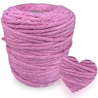 Bavlnená šnúrka DIRTY PINK pre makramé, 5mm Bavlnená šnúrka DIRTY PINK pre makramé, 5mm