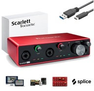 Focusrite Scarlett 4i4 3Gen ABLETON PRO TOOLS WAV