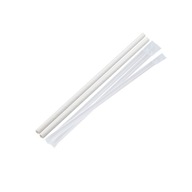 Biela papierová slamka vo vrecku 8mm 21cm 500ks Biela papierová slamka vo vrecku 8mm 21cm 500ks