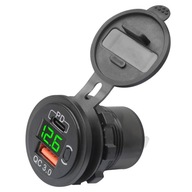 USB NABÍJAČKA DO AUTOMOBILKU S VYPÍNAČOM a VOLTMETROM USB-C USB NABÍJAČKA DO AUTOMOBILKU S VYPÍNAČOM a VOLTMETROM USB-C