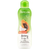 Tropiclean Papaya & Coconut 2v1 ovocný šampón a kondicionér pre psov a mačky 355ml Tropiclean Papaya & Coconut 2v1 ovocný šampón a kondicionér pre psov a mačky 355ml