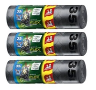 JAN NIEZBĘDNY MAGNUM FLEX Vrecia na odpadky 35l 15 ks 3 sady JAN NIEZBĘDNY MAGNUM FLEX Vrecia na odpadky 35l 15 ks 3 sady