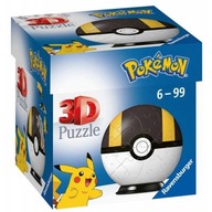 Ravensburger 3D puzzle Ball 54 dielikov Pokémon čierny Ravensburger 3D puzzle Ball 54 dielikov Pokémon čierny