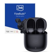 Čierne bezdrôtové slúchadlá 3mk FlowBuds BT 5.3 Čierne bezdrôtové slúchadlá 3mk FlowBuds BT 5.3